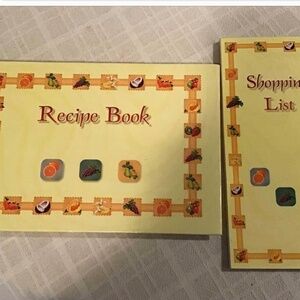 Recipe book and shopping list